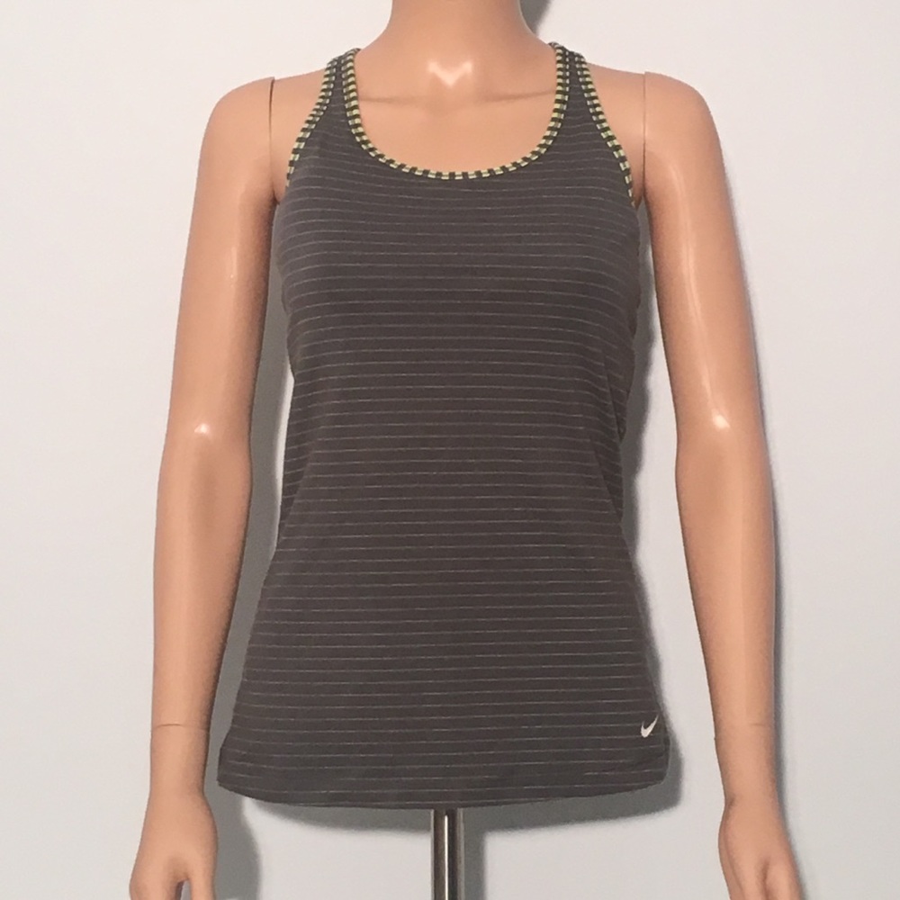 Nike Dri-fit Gray Fitness Top, Medium, Pre-owned